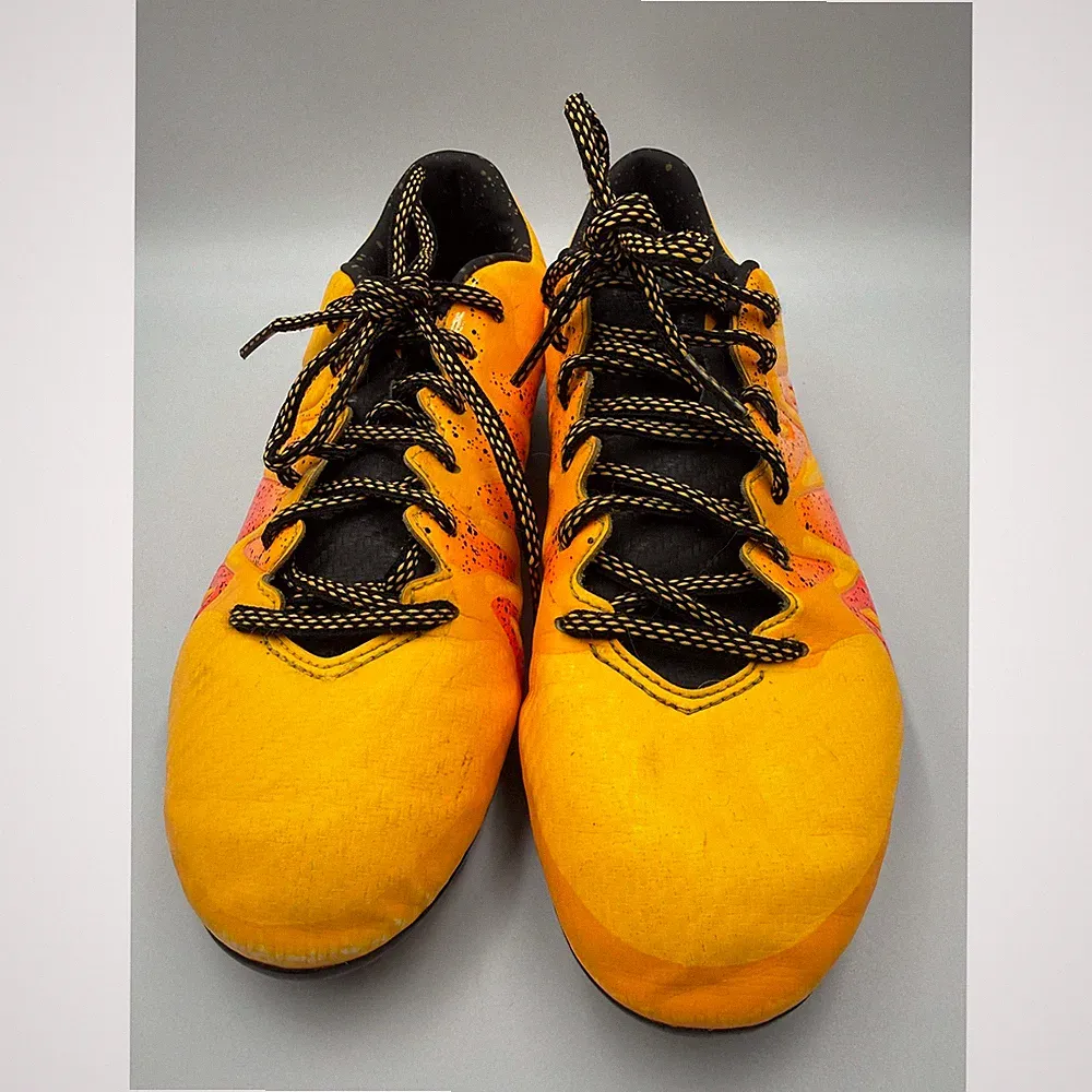 Adidas X 15.3 FG AG Soccer Cleats Mens 7.5 Solar Gold Black Pink S74632