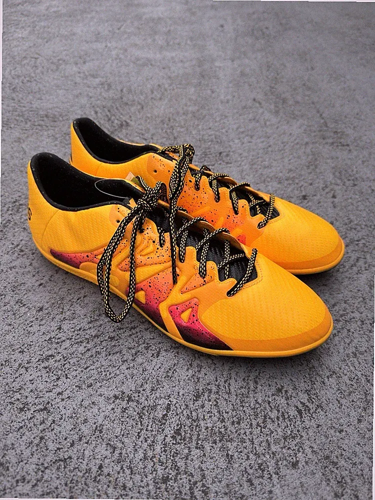Adidas X 15.3 Mens Size 13 Indoor Soccer Cleats Boots Gold Black 2015 Rare New
