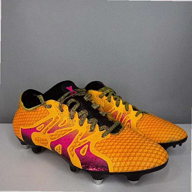 ADIDAS X 15+ PRIMEKNIT SG MENS SOCCER CLEATS FOOTBALL SIZE 7 US ORANGE AQ4766
