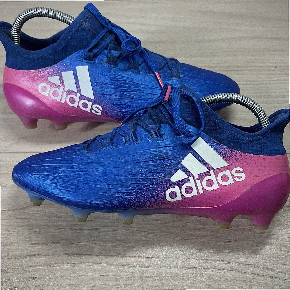 Adidas X 16.1 FG/AG BB5619 Soccer Cleats Men’s 7 Rare Techfit Pink Blue