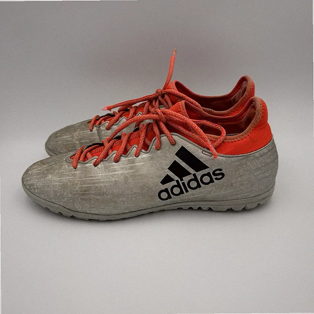 Adidas X 16.3 TF Techfit Turf Soccer Cleats Mens Size 11.5 Silver Orange S79575