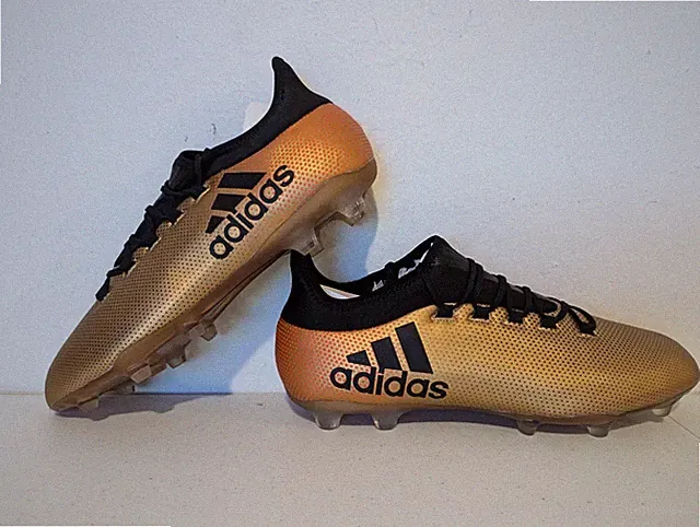 adidas X 17.2 FG Mens Size 11.5 Firm Ground Soccer Cleats Gold Black CP9186