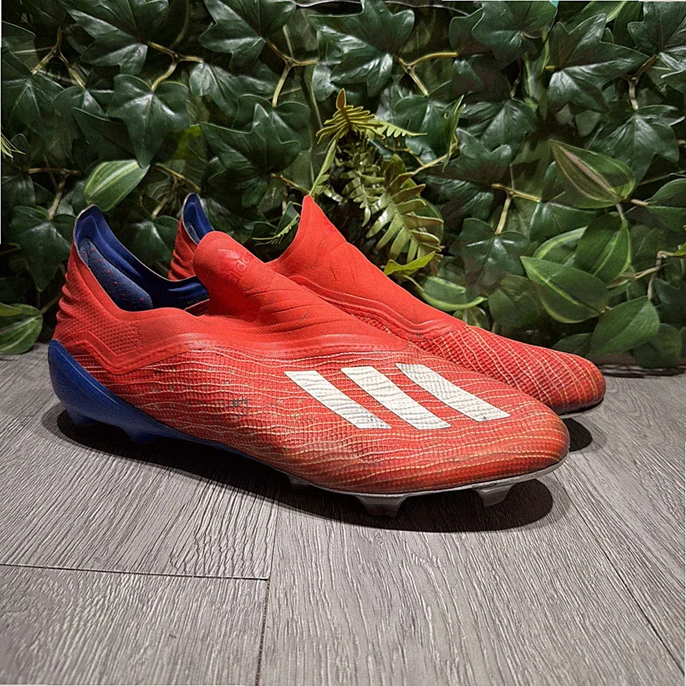 Adidas X 18+ FG/AG Red BB9337 US 10.5 Football Soccer Cleats