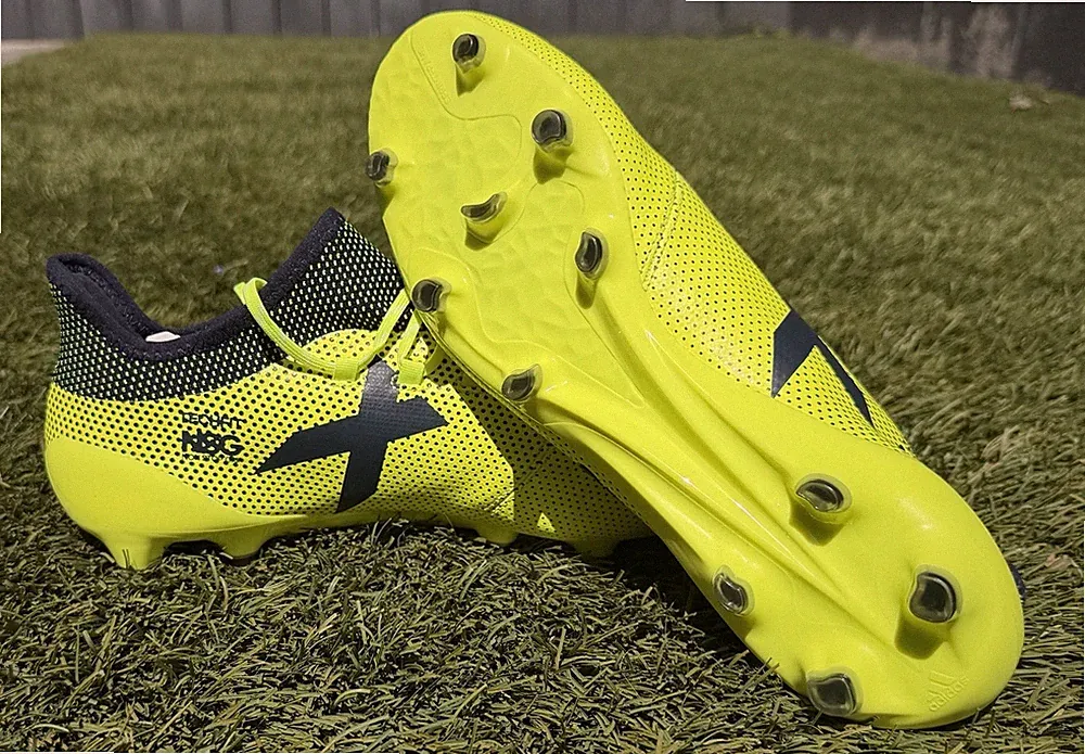 Adidas X 19.1 FG Soccer Cleats Neon Green Yellow Navy Mens Size 10.5 S82286 NEW