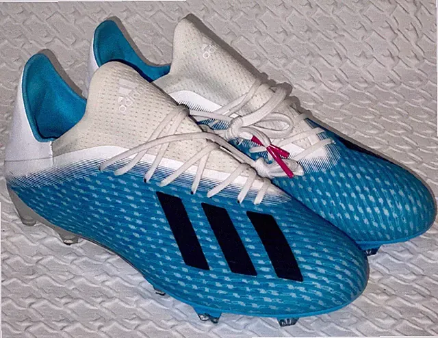 ADIDAS X 19.2 FG Bright Cyan Blue White Black Soccer Cleats NEW Mens Youth 6.5