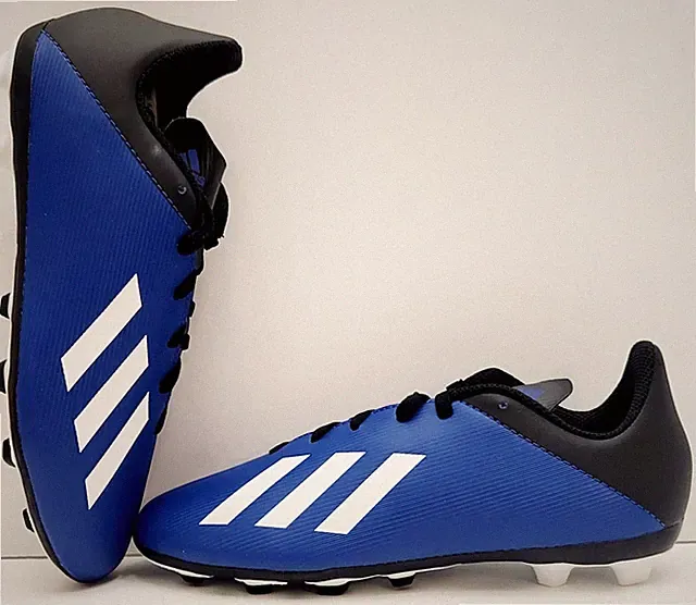 adidas X 19.4 FxG J Soccer Cleats, EF1615, New In Box, Boy/Girl, Blue, Size 4