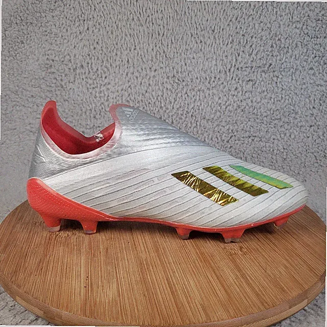 Adidas X 19+ Firm Ground Soccer Cleats Mens Size 9.5 F35322 Silver Orange