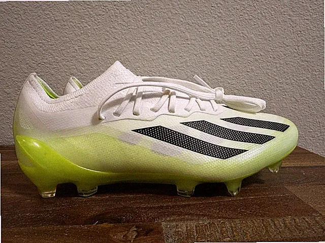 adidas X CRAZYFAST.1 FG Soccer Cleats HQ4516 White/Black/Lemon Men Sz 11.5