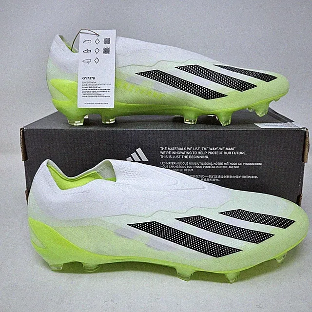 Adidas X Crazyfast.1 Laceless Firm Ground Soccer Cleat / GY7378 / Mens 7, Wmns 8