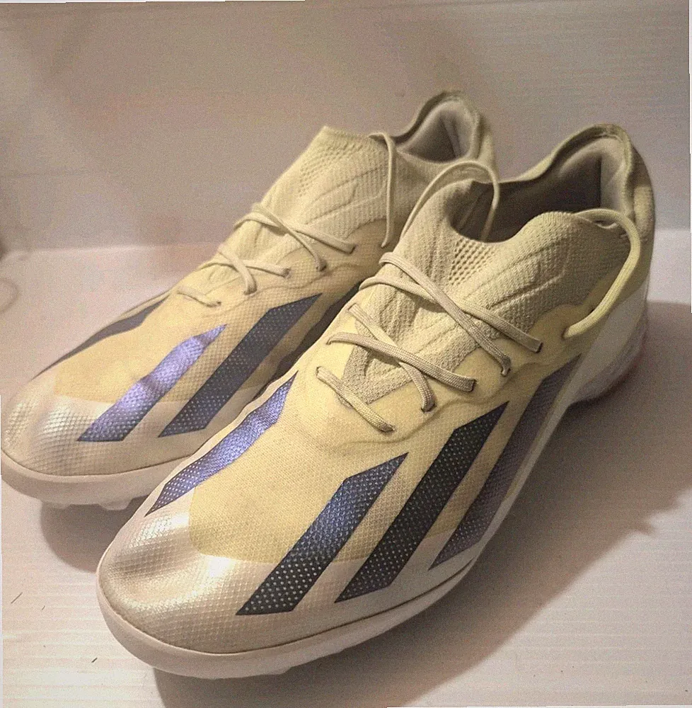 adidas X Crazyfast.1 TF Turf Soccer Shoes Yellow Blue Size 11 Men (IE0664)
