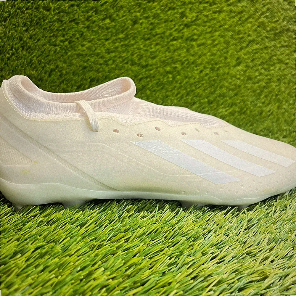 Adidas X Crazyfast.3 FG Mens Size 9.5 Triple White Running Soccer Cleats Shoes
