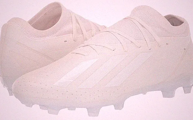 adidas X Crazyfast.3 FG Triple White Soccer Cleats Gy 7430 Mens Sz 11 Womens 12