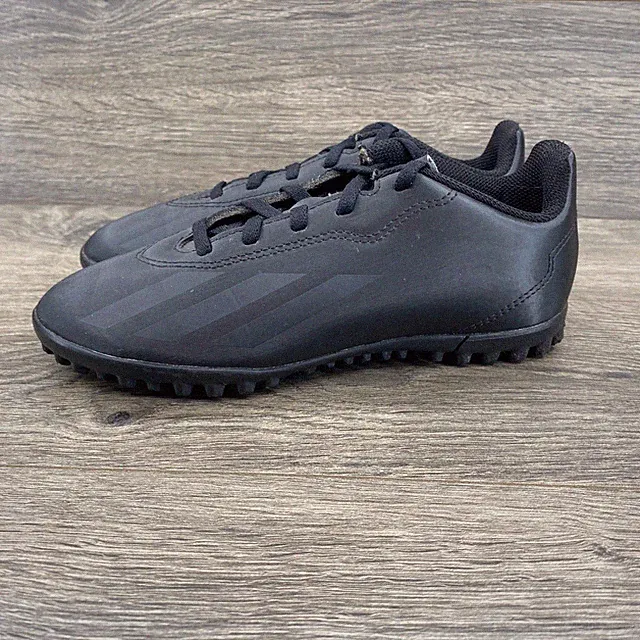 Adidas X Crazyfast.4 Turf Soccer Shoes Youth 2.5 Black Low Top Cleats IE4084