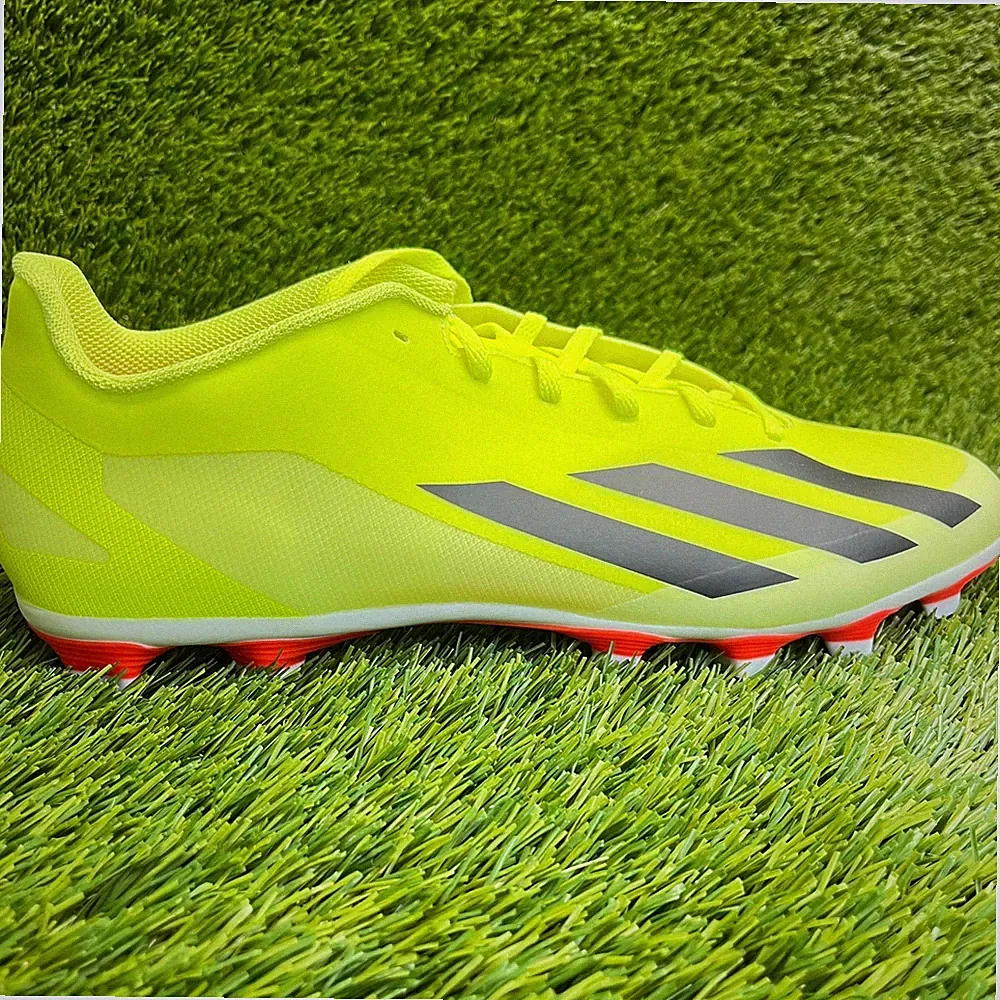 Adidas X Crazyfast Club FxG Mens Size 12 Yellow Black Running Soccer Cleats