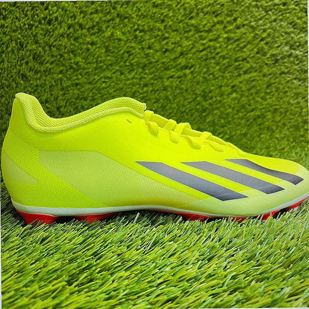 Adidas X Crazyfast Club FxG Mens Size 7.5 Yellow Black Running Soccer Cleats