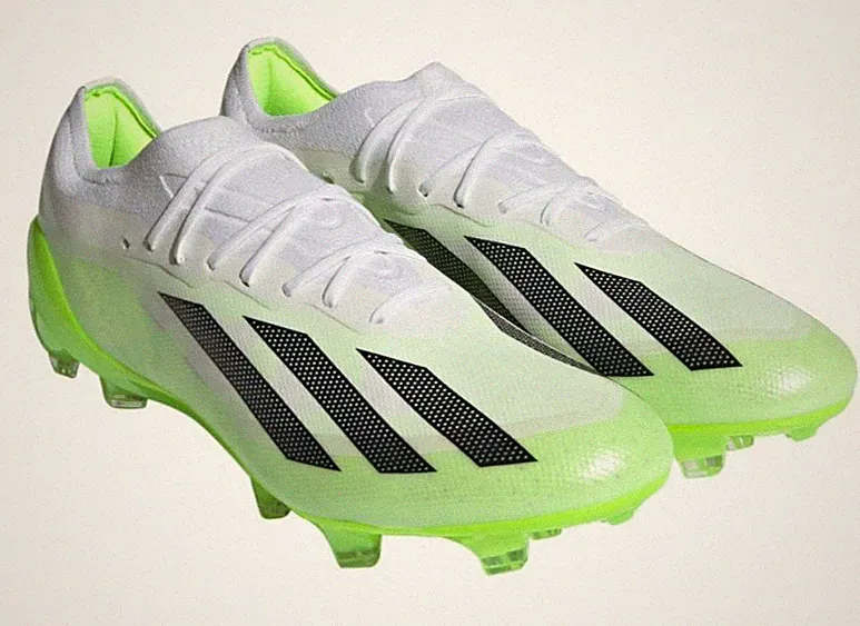 ADIDAS X CRAZYFAST ELITE FIRM GROUND SOCCER CLEATS MENS 8.5 WHITE/GREEN HQ4516