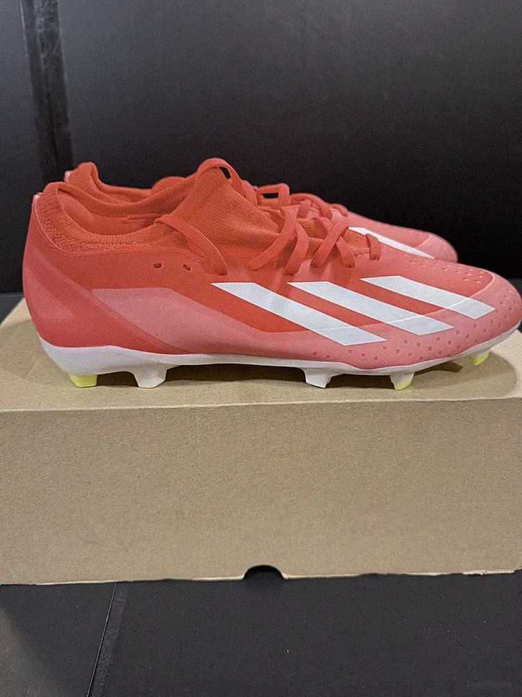 ADIDAS X Crazyfast Elite Solar Red White SG Soft Ground Soccer Cleats Men Sz 9.5