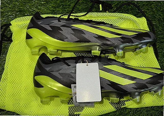 Adidas X CRAZYFAST Injection.1 FG Soccer Cleats Black Yellow Men’s Sz 7 IG0670