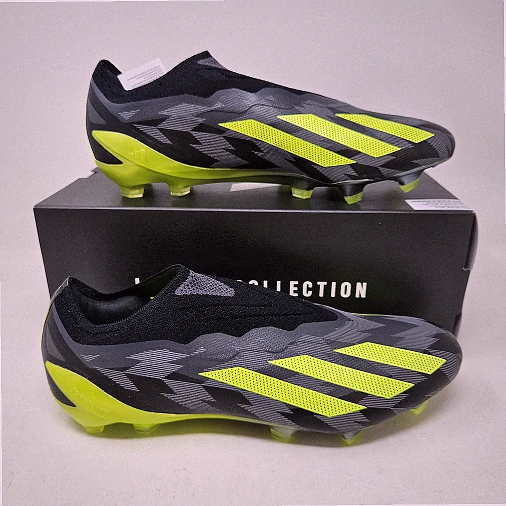 Black Firm Ground Soccer Cleats