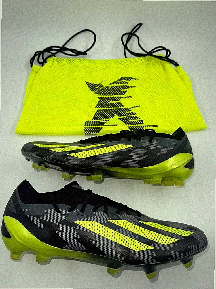 Adidas X Crazyfast Injection.1 Mens Sneakers 9.5 Black Gray Soccer Cleats IG0670