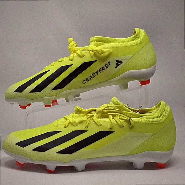 Adidas X Crazyfast League FG Soccer Cleats Yellow White IG0605 Mens Size