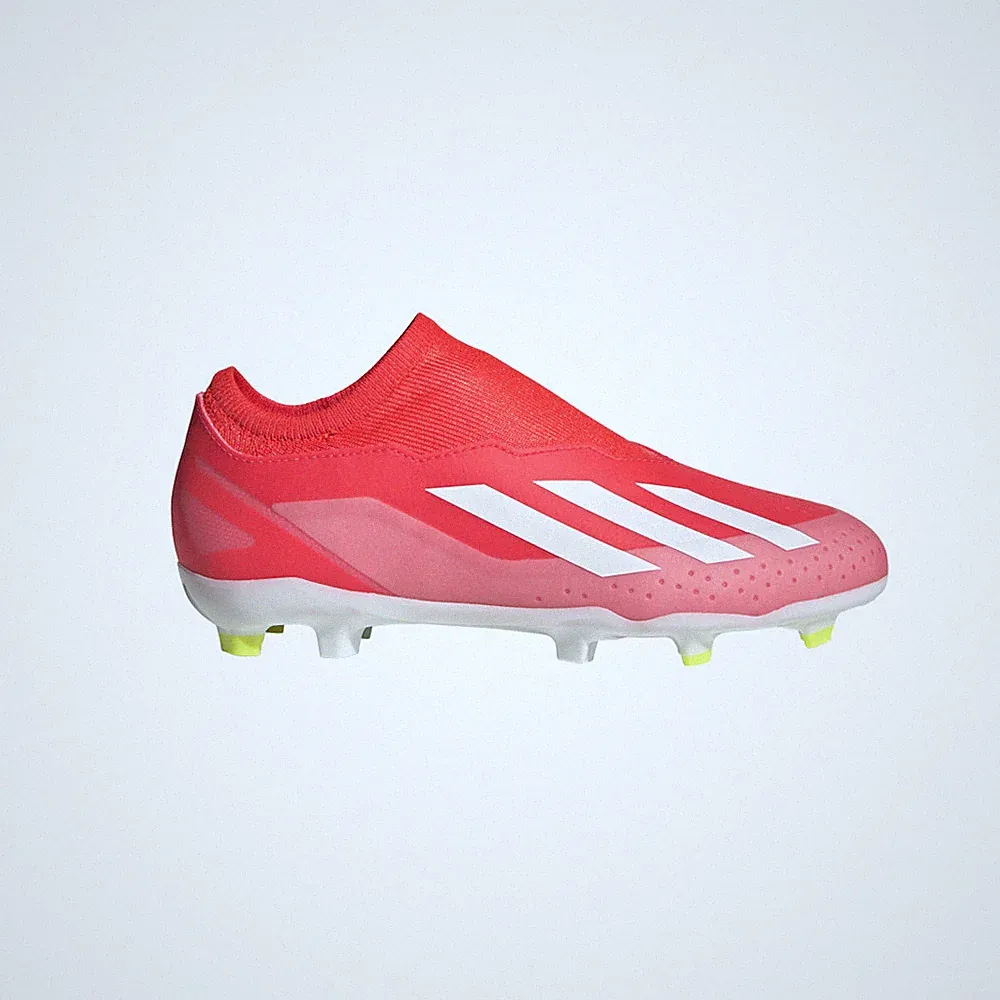 adidas X Crazyfast League Laceless Firm Ground Soccer Cleats Youth Boys Size 10