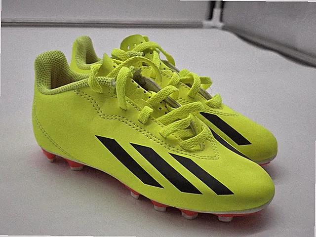 Adidas X Crazyfast Soccer Cleats Shoes Youth Boys 11K Yellow Studs Lace Up