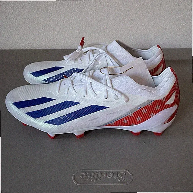 Adidas X Crazyfast USA .1 FG Red White Soccer Cleats IG0664 Size 9.5 NEW