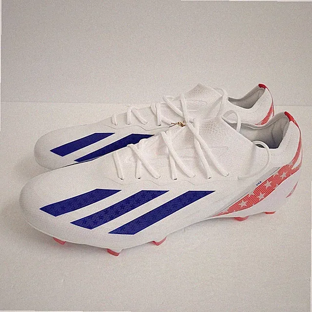 Adidas x Crazyfast USA.1 FG Soccer Cleats IG0664 Size 9 White Blue Red