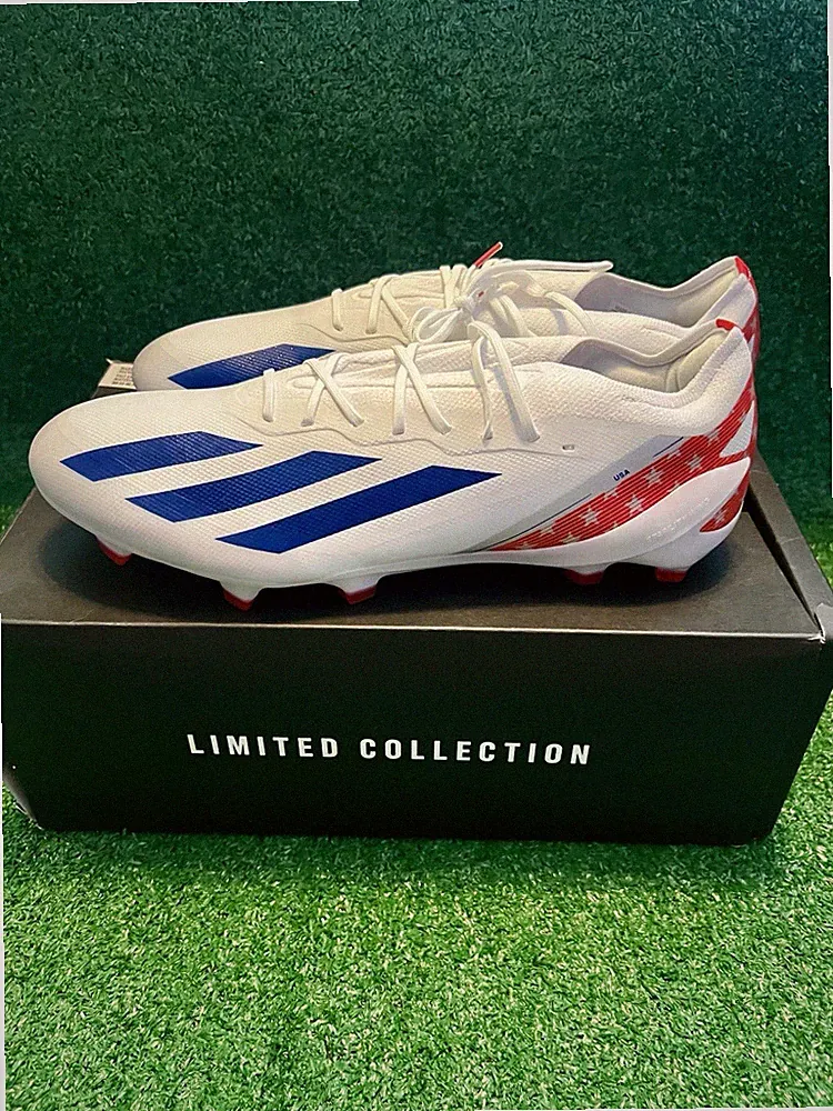 ADIDAS X Crazyfast USA .1 FG Soccer Cleats Mens Size 13 Limited White Red Blue
