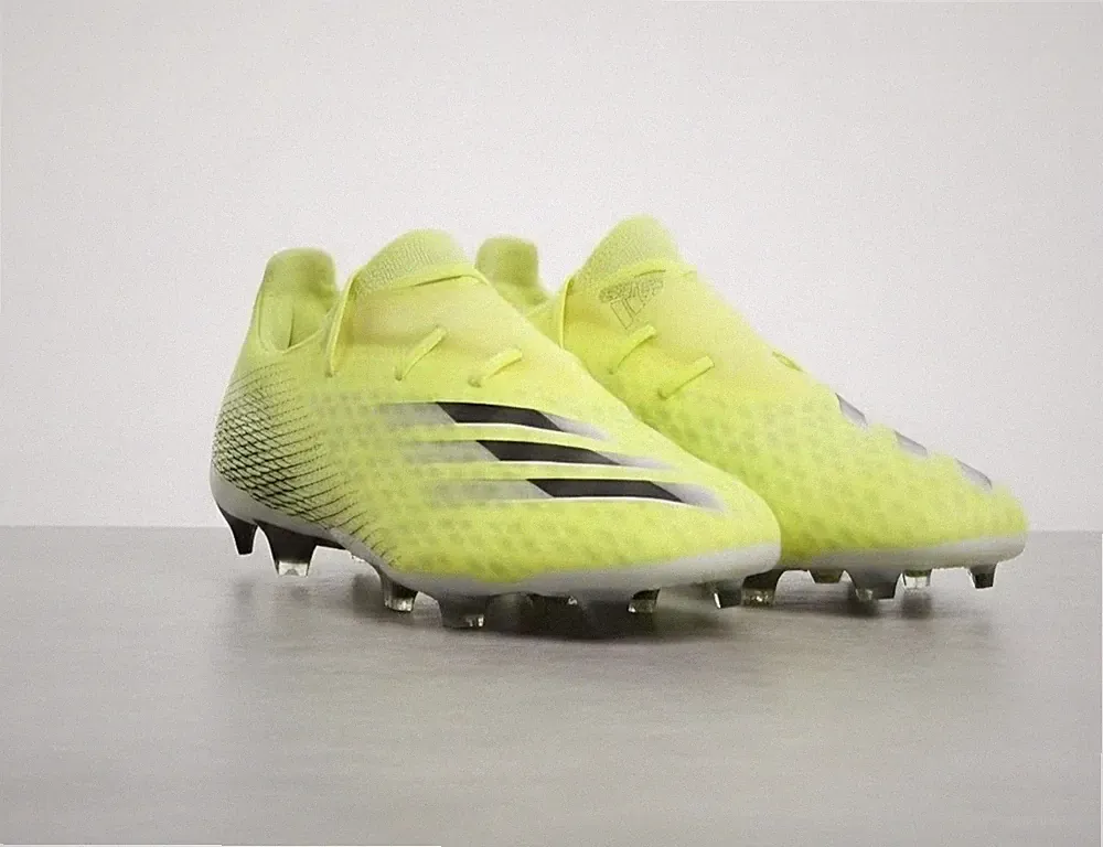 Adidas X Ghosted.2 FG Men's Soccer Cleats Size 12 Solar Neon Yellow Black FW6958