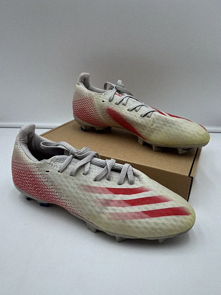 Adidas X Ghosted.3 Firm Ground Soccer Cleats Men’s 7 Scarlet Red Gray Athletic