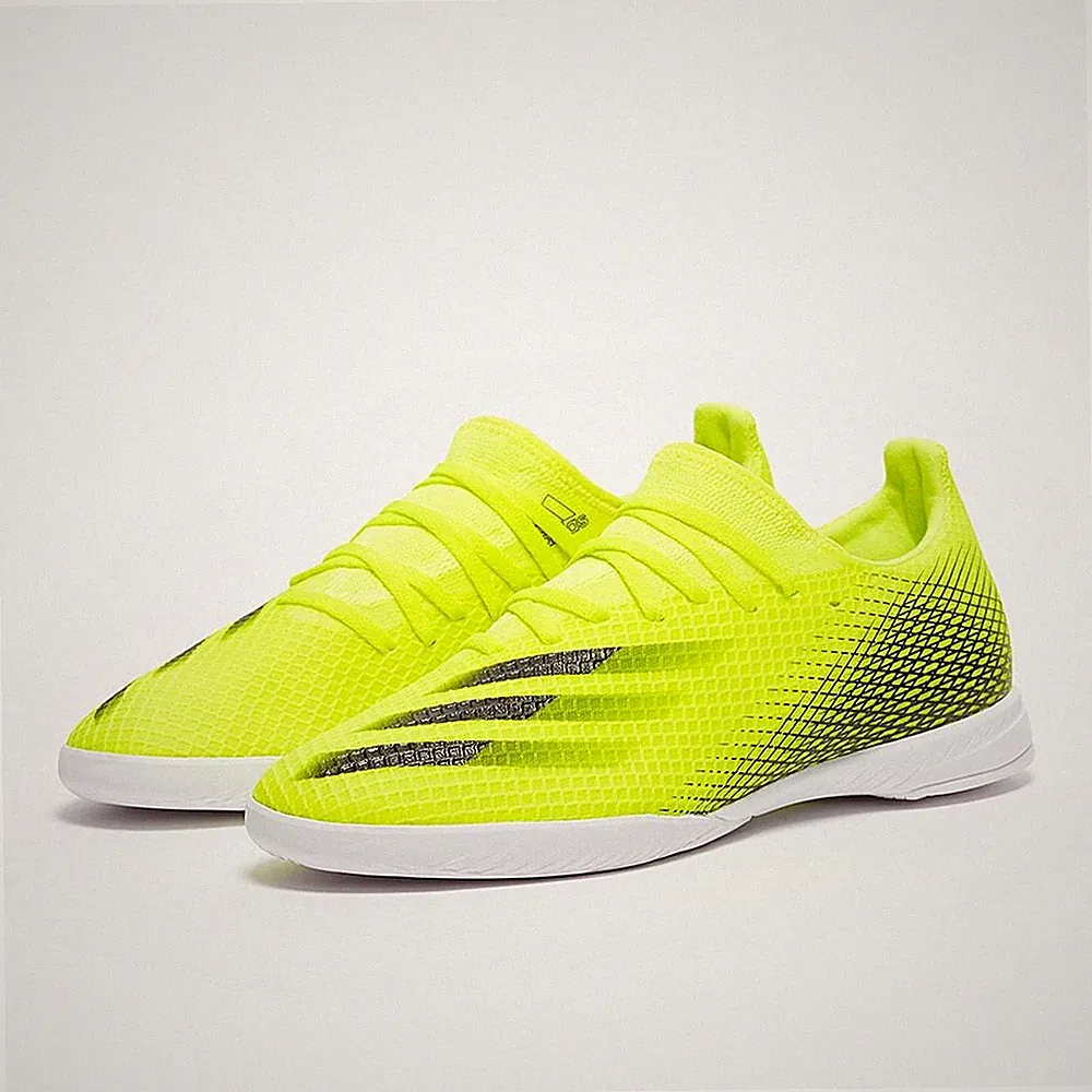 adidas X Ghosted.3 Indoor Soccer Cleats Size 11.5 Mens Yellow FW6937
