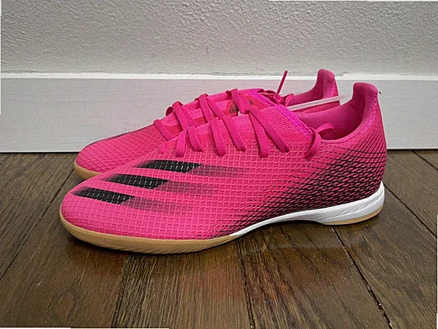 Adidas X Ghosted.3 Indoor Soccer Shoes Pink Black FW6938 Men’s Size 9.5 NEW