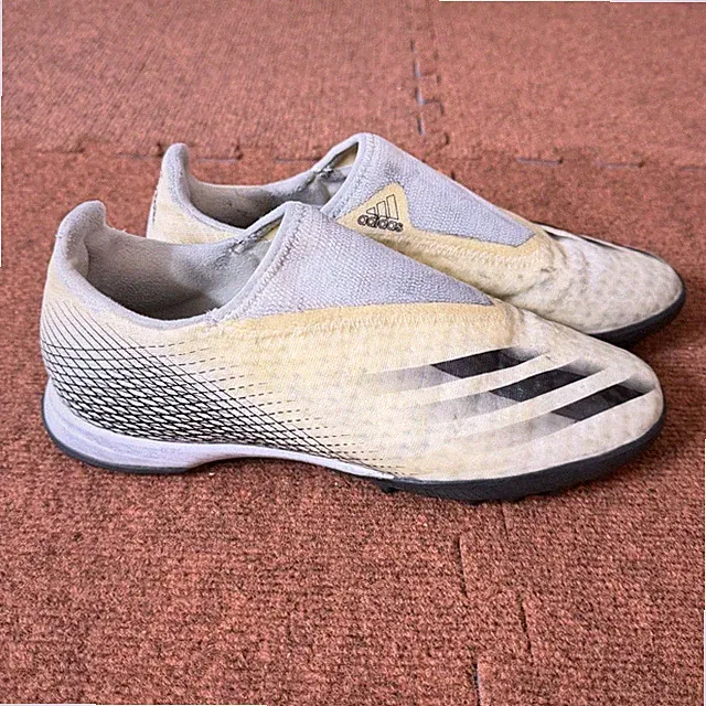 Adidas X Ghosted.3 Laceless Turf Soccer Shoes Mens 8 Solar Yellow EG8158 Cleats