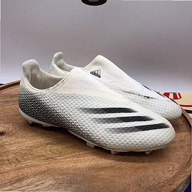 adidas X Ghosted.3 Ll Fg J Womens White Black Soccer Cleats Size 6 M EG8151