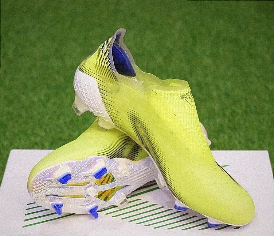 Adidas X Ghosted+ FG Men's Firm Ground Soccer Cleats Yellow Green Black FW6911