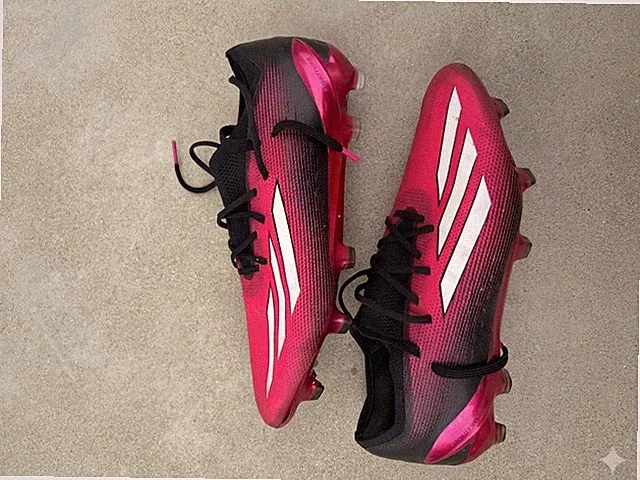 Adidas X Soccer Cleats Pink/Black/White with White Stripes