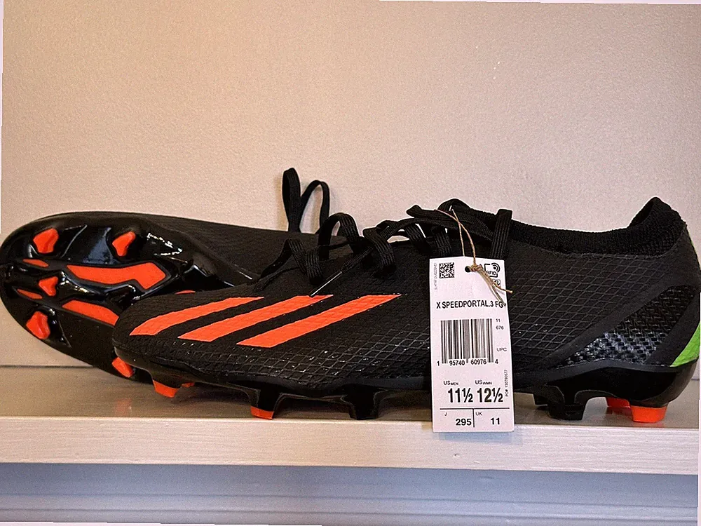 Adidas X Speed Portal 3 FG Soccer Cleats Black Sz 11.5 NEW