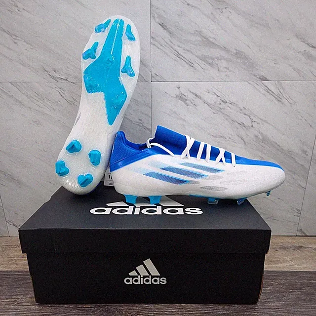 Adidas X Speedflow.2 FG Soccer Cleats White Blue GW7474 Men's Size 13