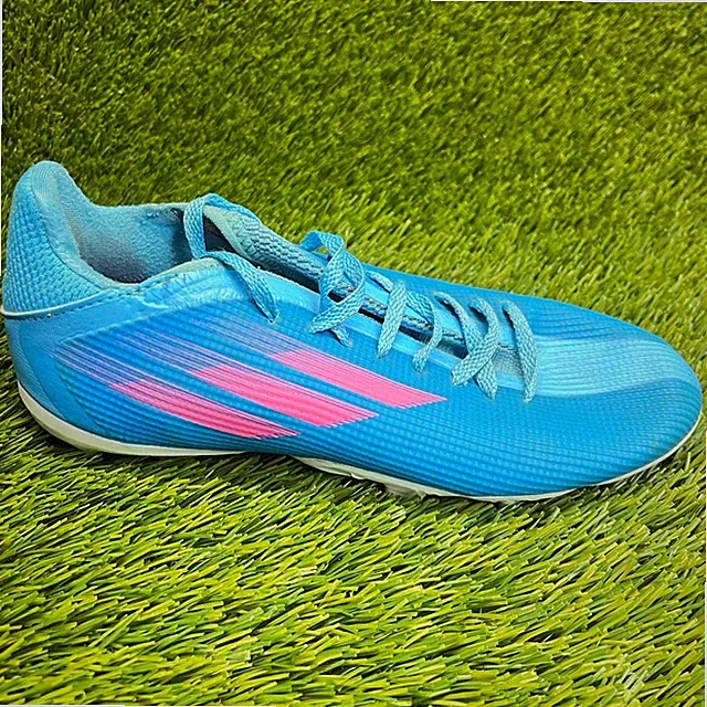 Adidas X Speedflow.3 FG Boys Size 4.5Y Blue Pink Running Soccer Cleats Shoes