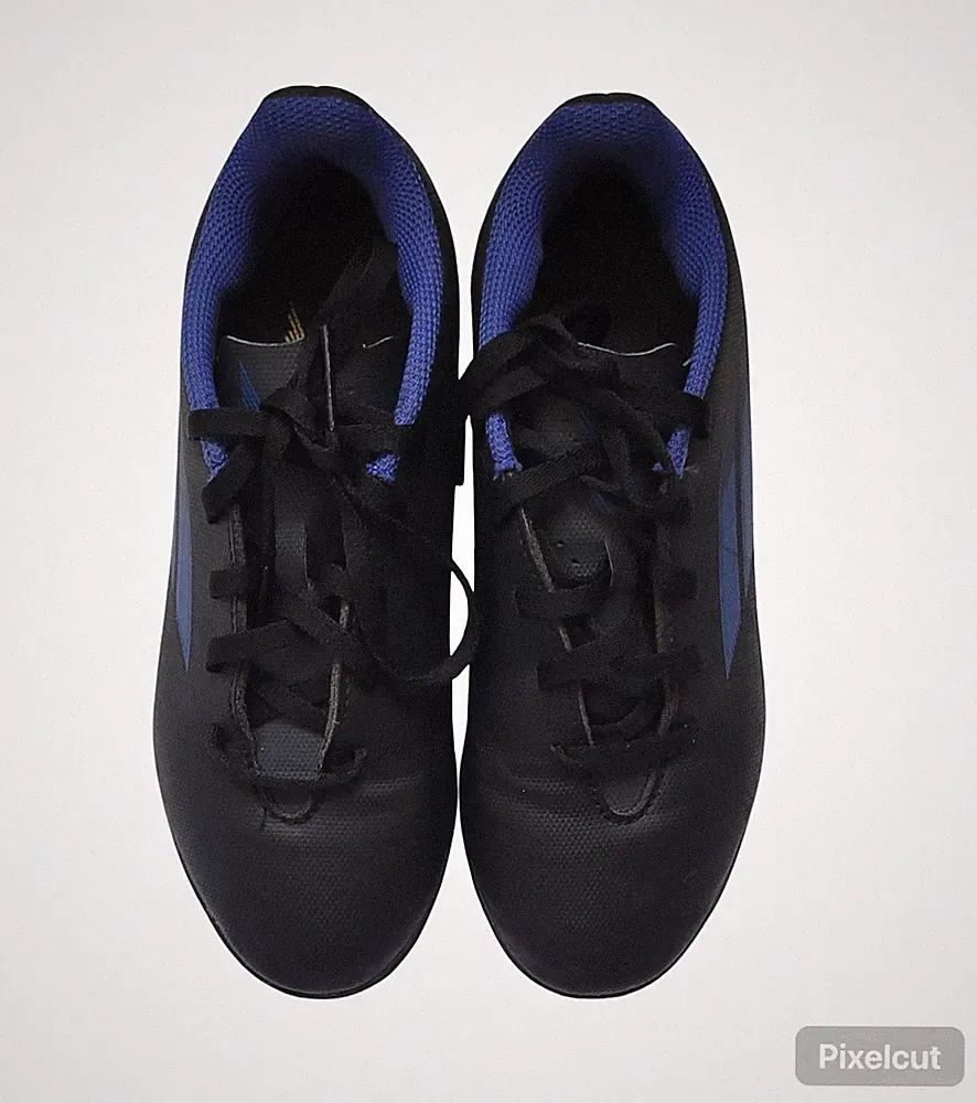 Adidas X Speedflow.4 TF Youth Soccer Cleats Black Blue Size 3.5 Turf Shoes