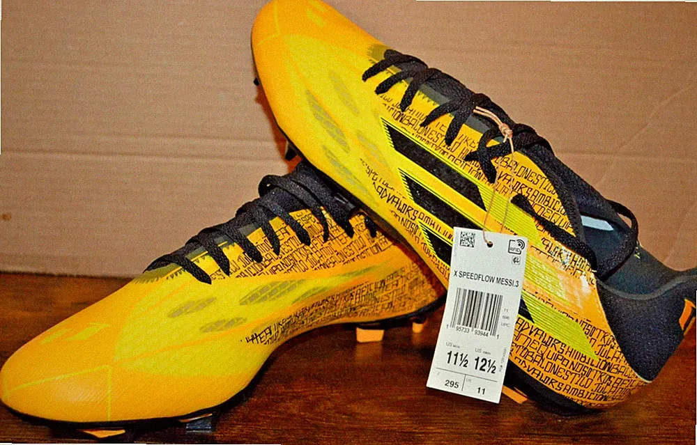 adidas X SPEEDFLOW Messi.3 FG Solar Gold Black Size 11.5 Soccer Football Cleats