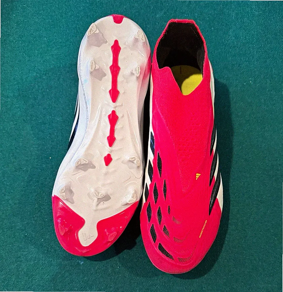 adidas X Speedflow Unisex Kids Soccer Cleats Red/White/Black Slip-On 4.5