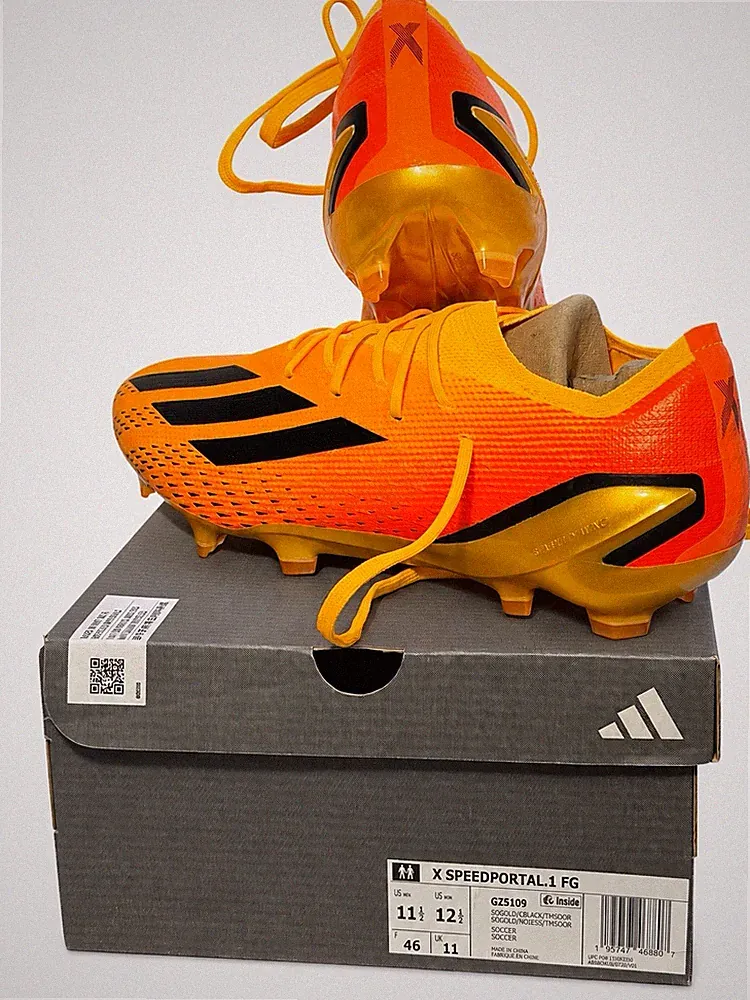 adidas X Speedportal.1 FG Soccer Cleats, Orange, Mens US 11.5 / Women’s 12.5