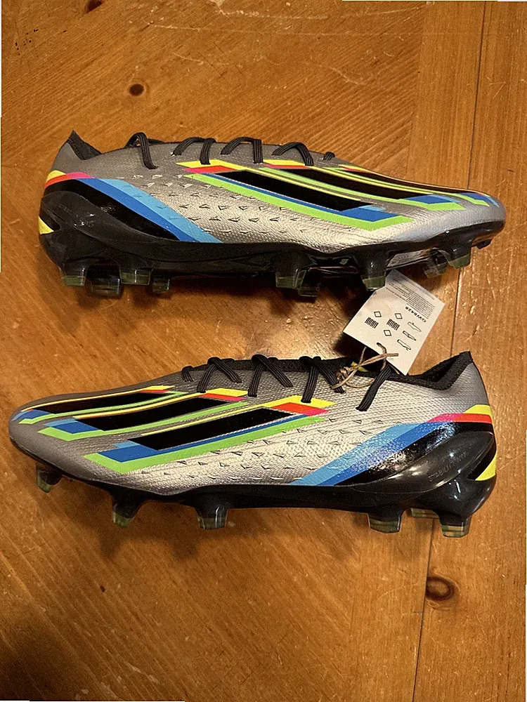 Adidas X Speedportal.1 FG Soccer Cleats Silver Black Men’s 6.5 / Wmns 7.5 GW8428