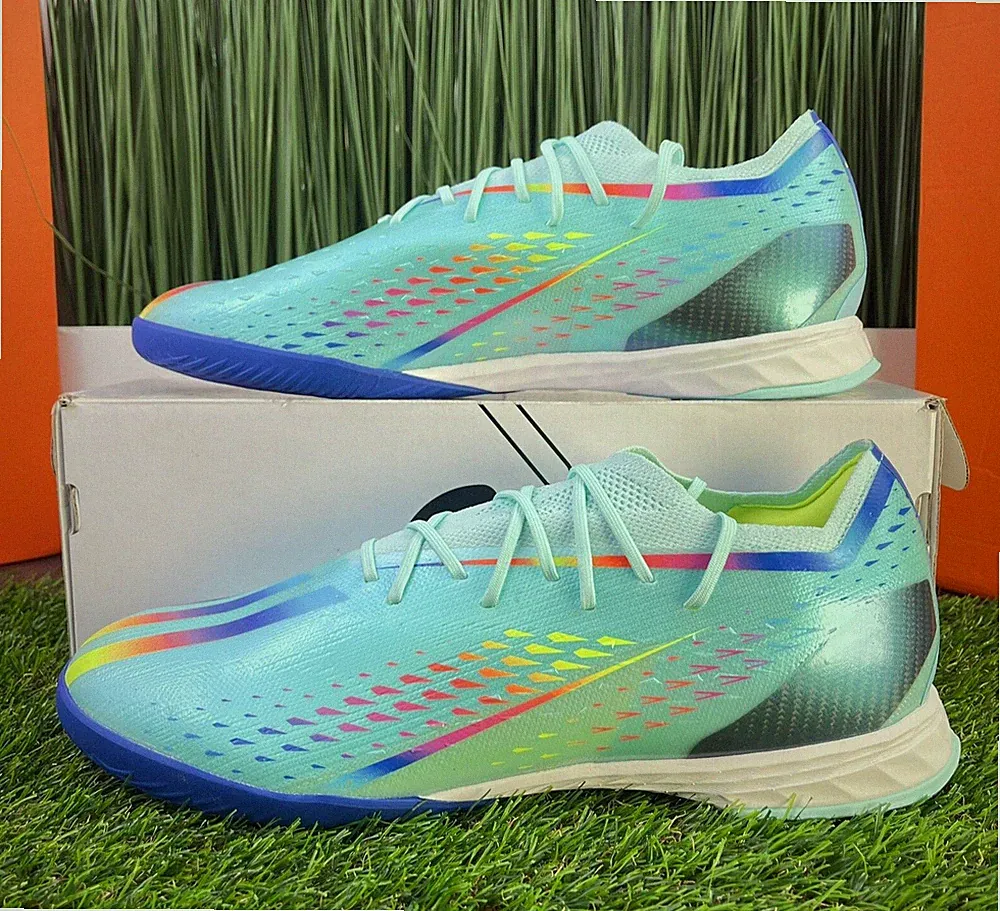 Adidas X Speedportal.1 NBY Mens Indoor Soccer Shoes Blue Messi GW8439 Size 11.5