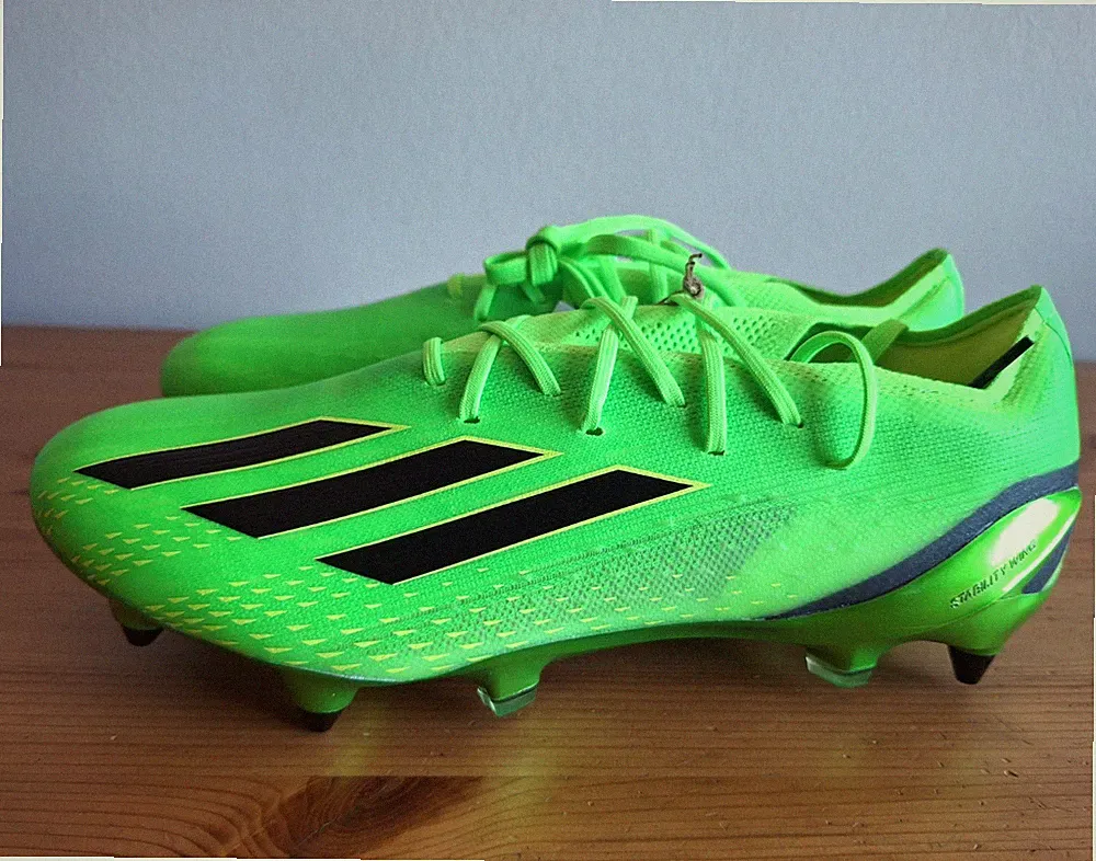 Adidas X Speedportal.1 SG Men's Size 8 Green Soccer Cleats Game Data Pack GW8440