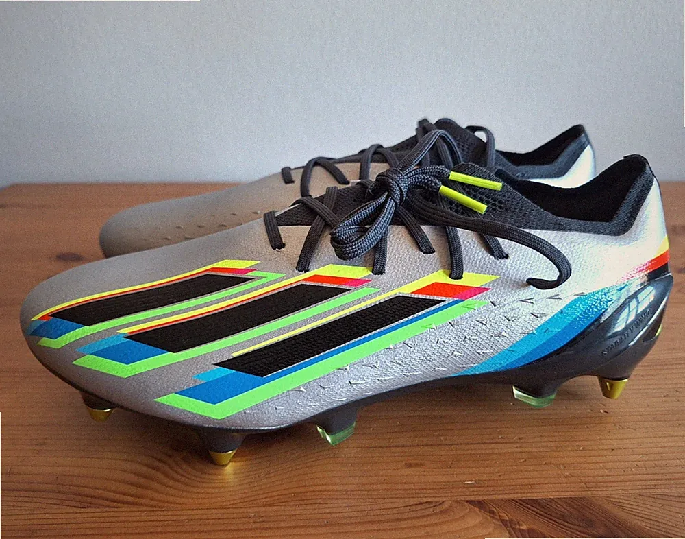 Adidas X Speedportal .1 SG Men Size 10.5 Soft Ground Soccer Cleats Silver GW8441