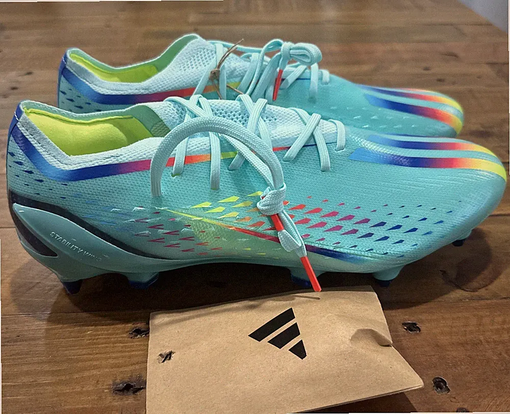 Adidas X Speedportal.1 Soft Ground Aqua Blue Men's Soccer Cleats Sz 11 (GW8442)